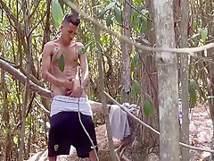 A Curious Heterosexual Boy Saw Me Masturbate In The Forest And We Ended Up Fucking