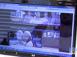 BEARFILMS Chubby Bear Andrew Mason Receives Orgy Sex