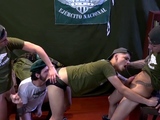 This is his first day in the sexy army