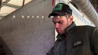 Horse Hung Macho Peto Coast breeds Scally Lad in an Army Barrack