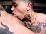Amateur close up blowjob and facial