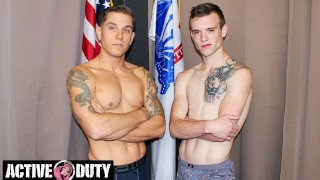 ActiveDuty – Twunk Scott Finn Gives It Raw To New Recruit