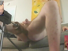 Exposure whore Christopher Allen Foster gets fucked by machine