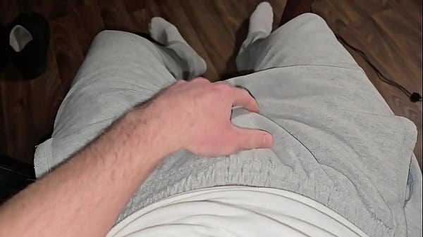 PhantomGentX Post Gym Jerk Off with White Socks! Muscular Master Talks Stinky Socks & Cums Big Cock