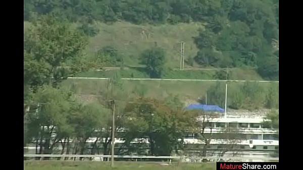 Sexy threesome in outdoor with three lesbian matures on fire