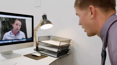 Brandon Anderson Banged & Blown During Zoom Meeting