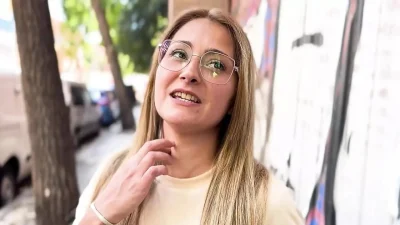 Street man stops me on the street for a photo shoot And we ended up fucking, he cums in my mouth